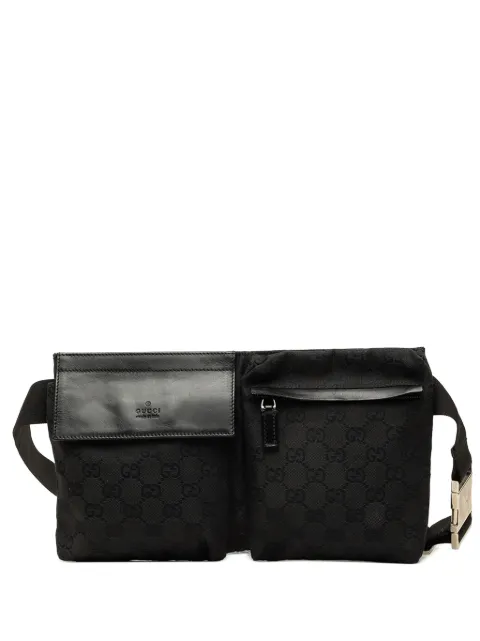 Gucci Pre-Owned 2000-2015 GG Canvas Double Pocket belt bag