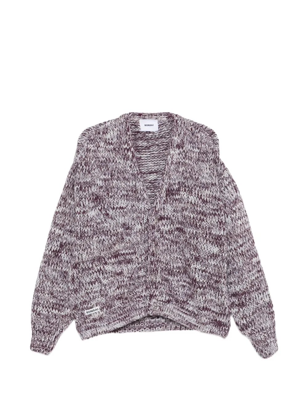 Bonsai marl-knit cardigan - Viola