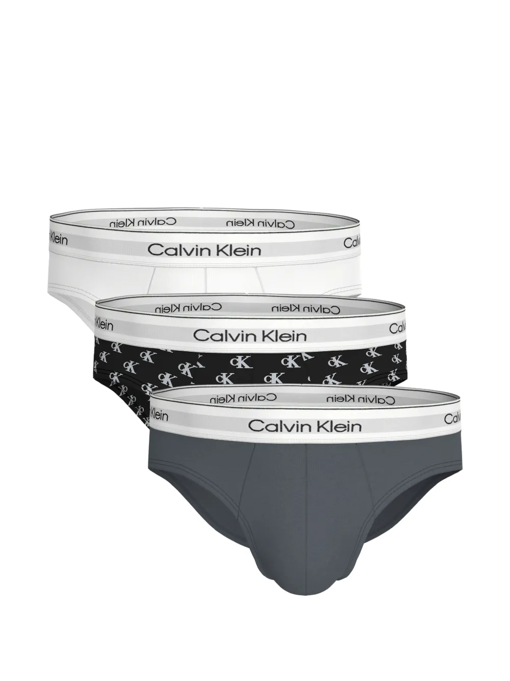 Calvin Klein モノグラム ブリーフ 3枚組 | ホワイト | Image 1