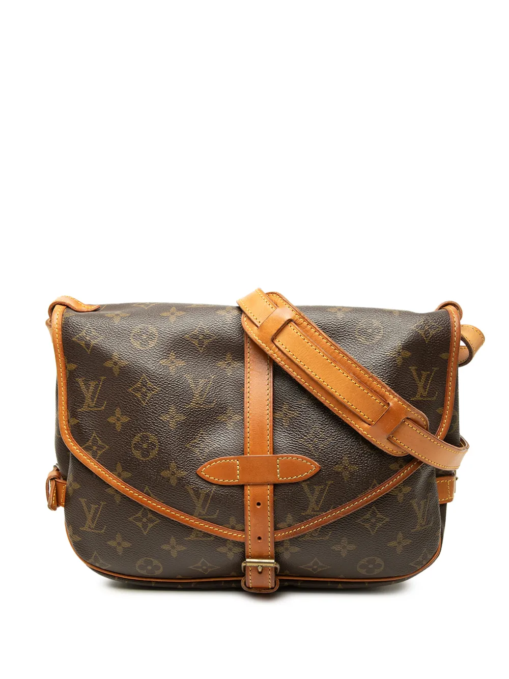Louis Vuitton Pre-Owned 1992 Monogram Saumur 25 crossbody bag - Marrone