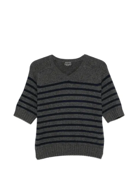 Universel striped short-sleeve sweater