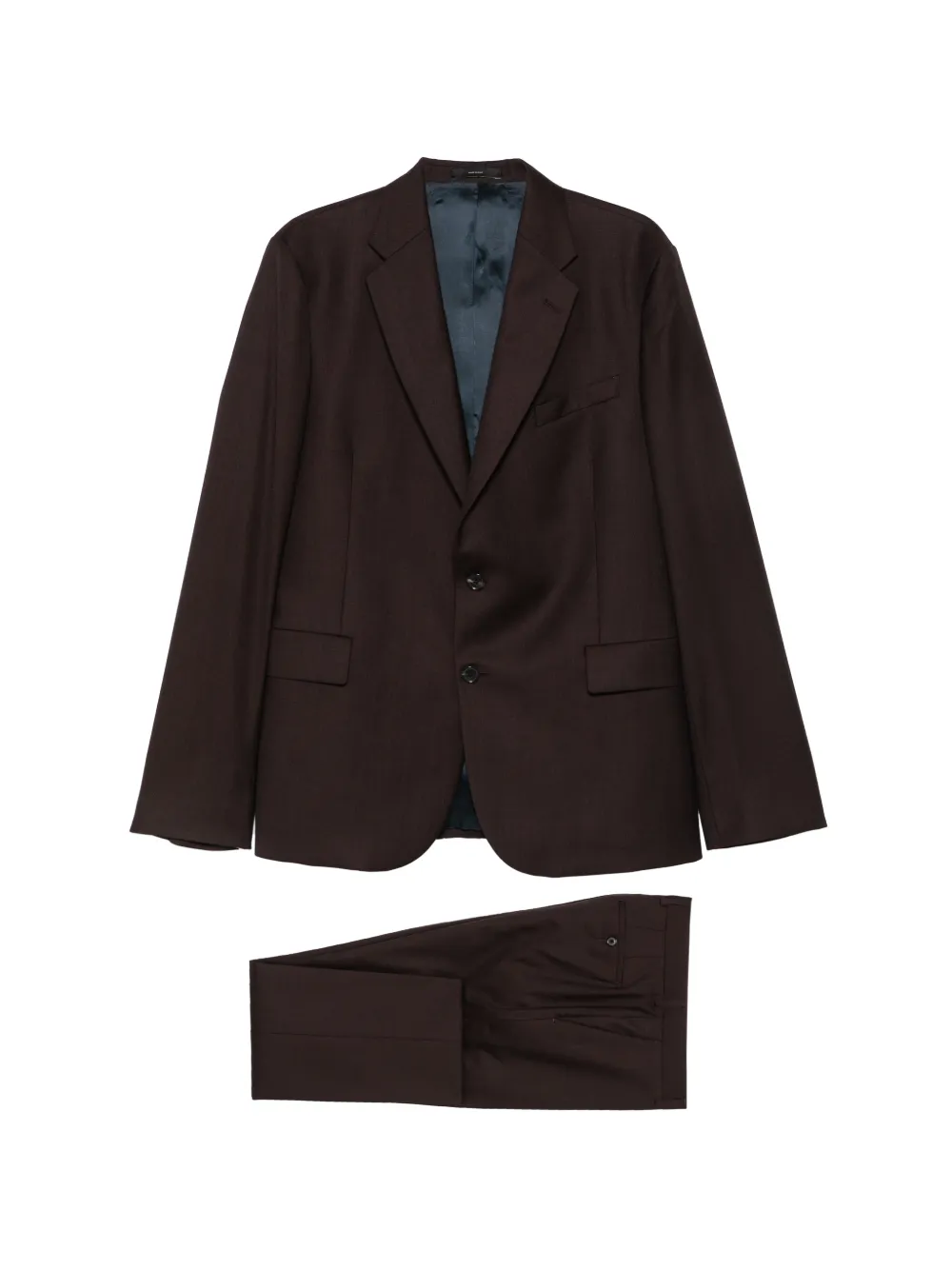 Paul Smith single-breasted notch-lapel suit - Marrone