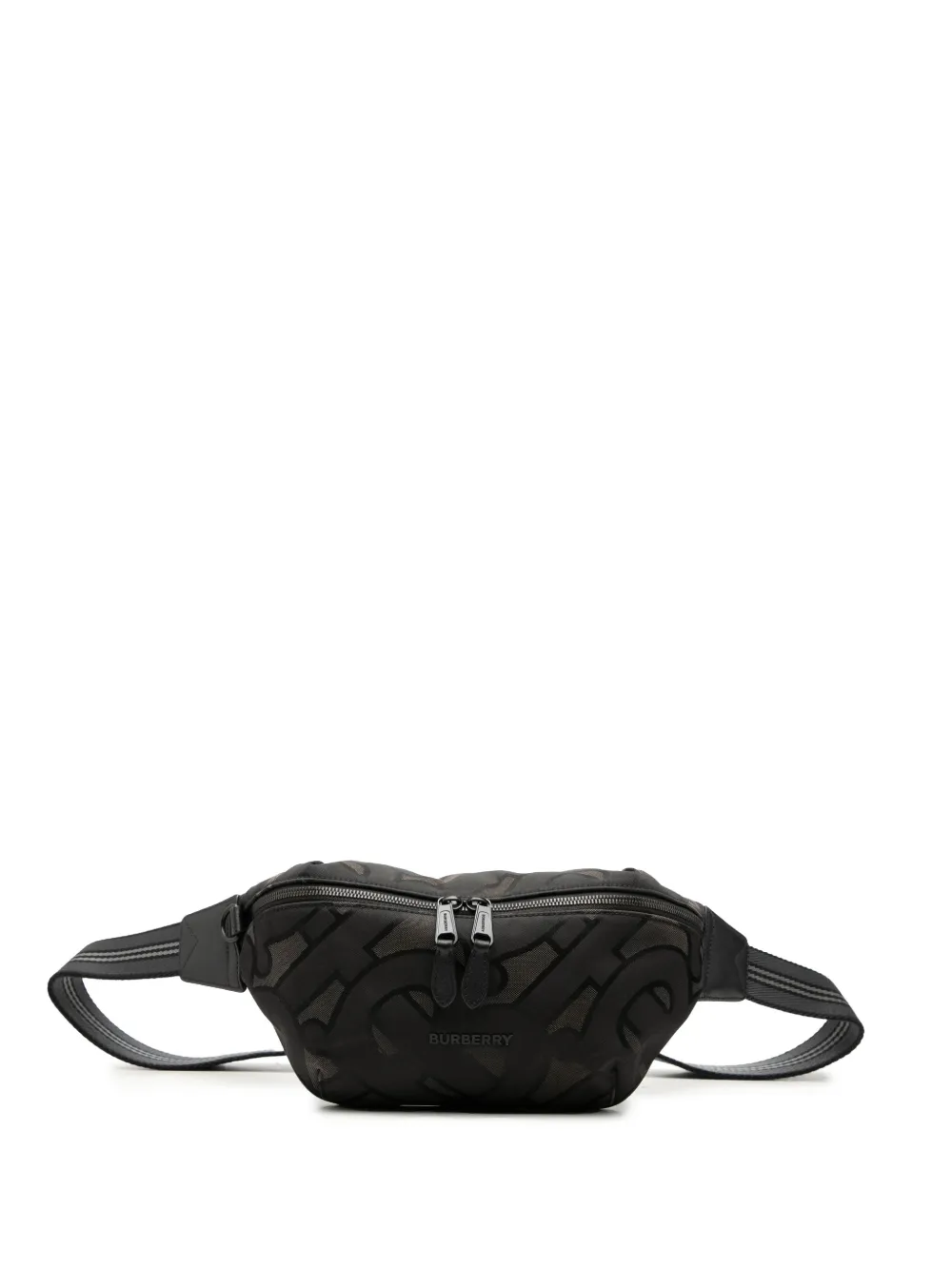 Burberry Pre-Owned 2018-2023 TB Monogram Nylon Sonny belt bag - Schwarz