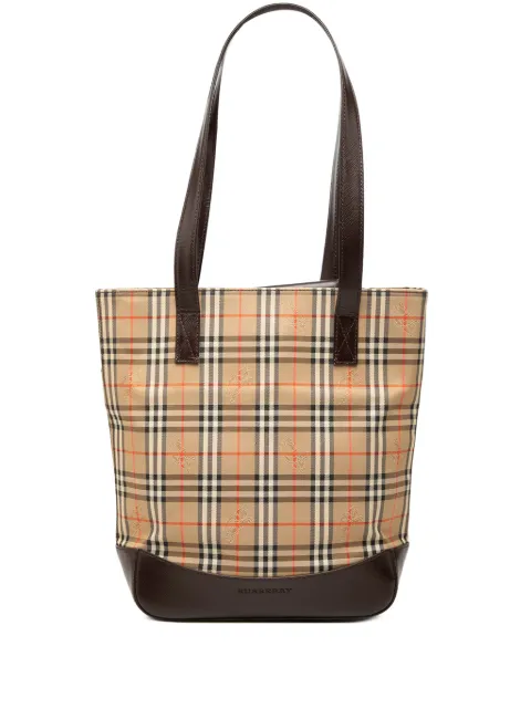 Burberry Pre-Owned 2000-2017 Haymarket Check Canvas tote bag