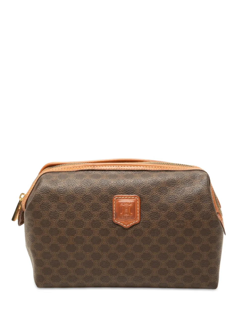 Celine Pre-Owned 2000-2026 Macadam Coated Canvas clutch bag - Braun