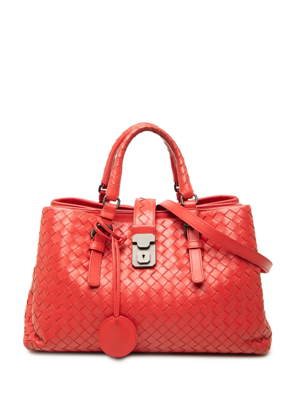 Bottega Veneta Pre-Owned 2012-2026 Small Nappa Intrecciato Roma satchel - Rot