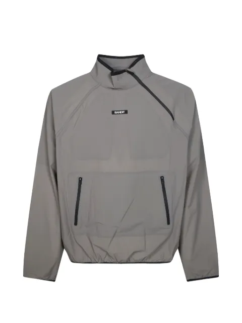 Bandit Running Hitaishō asymmetric-zip sweater