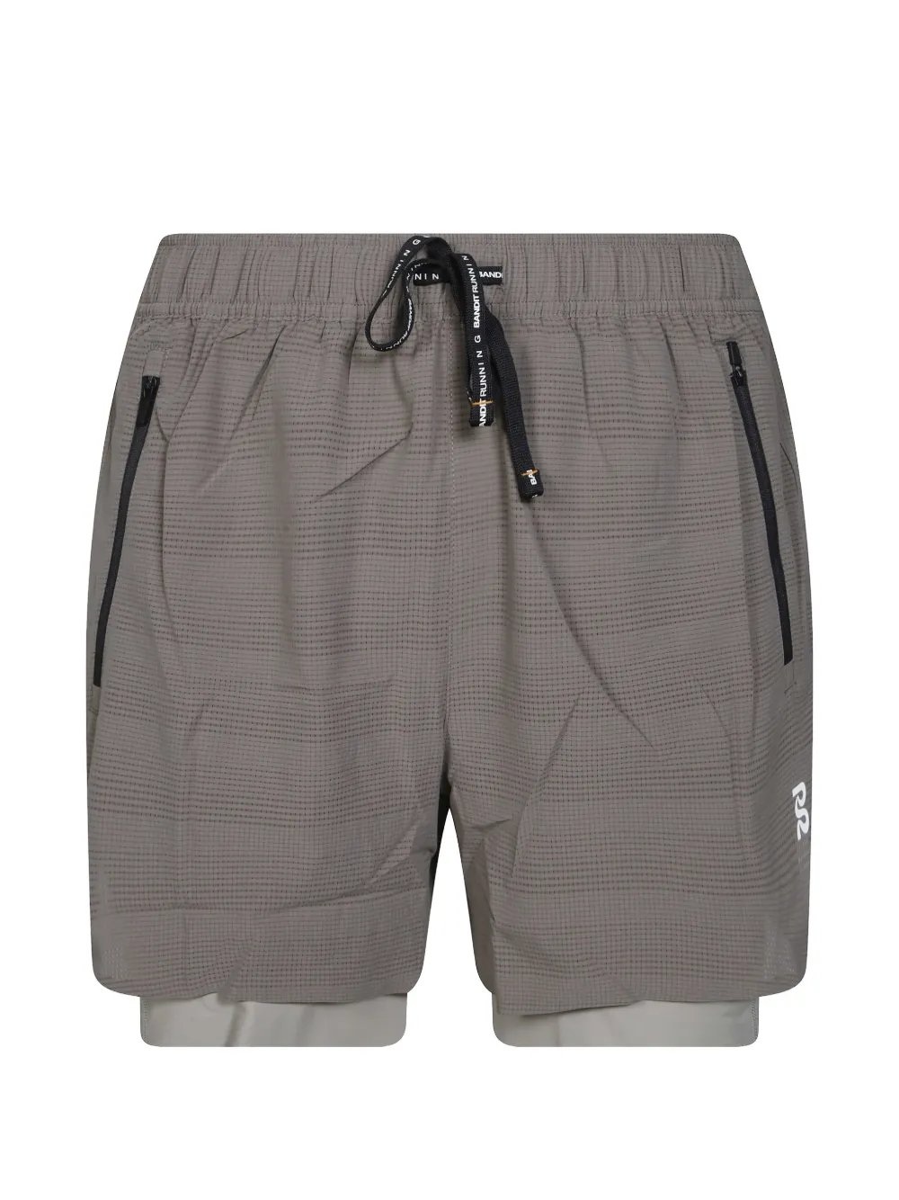 Bandit Running CoolGrid™ 2-in-1 run shorts Grijs