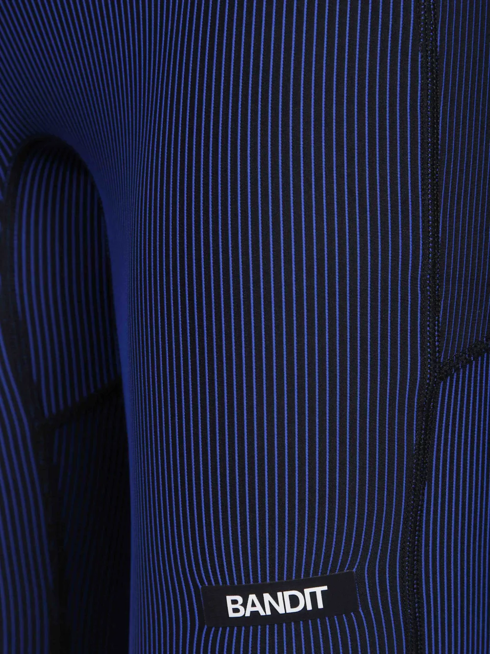 Bandit Running Cadence striped-pattern shorts Blauw