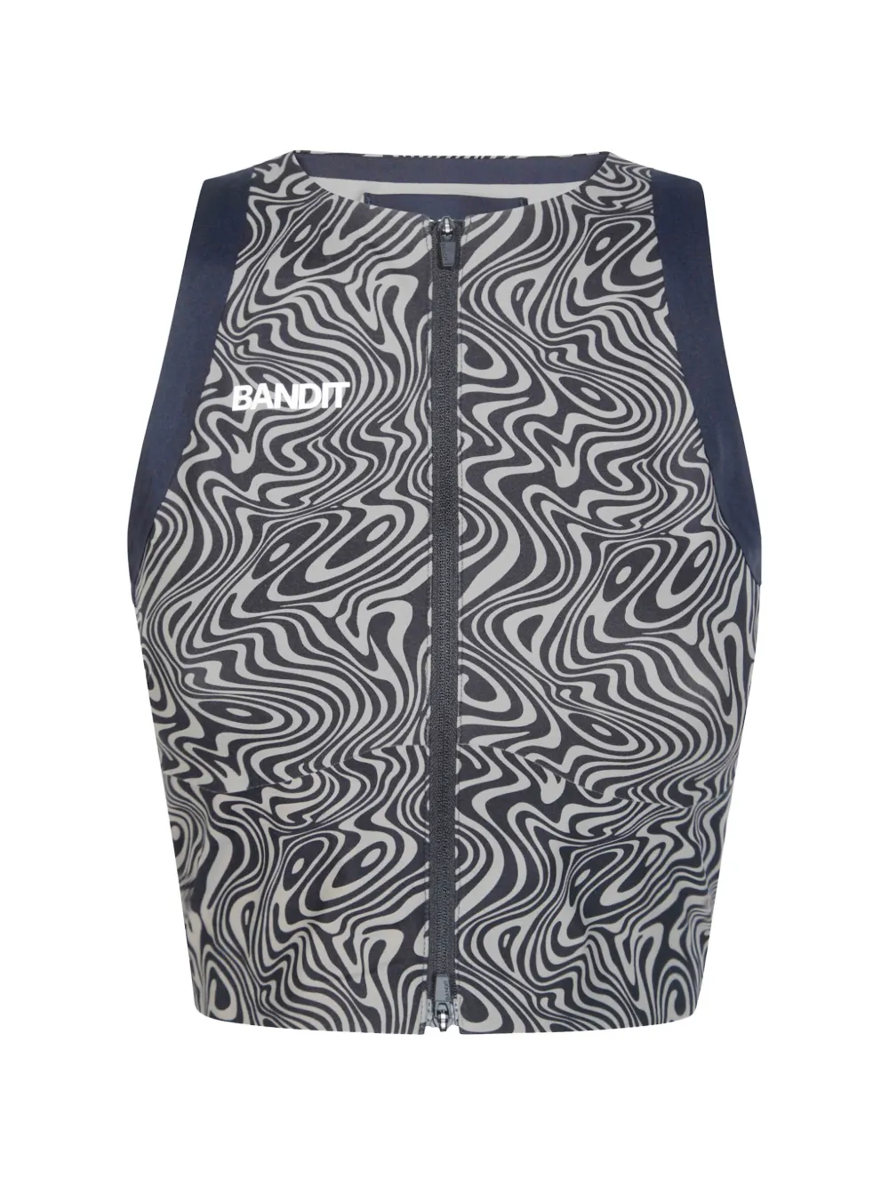 Bandit Running Adapto Distance Race crop top Grijs