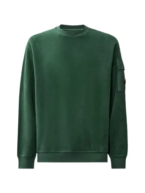 C.P. Company brushed emerized diagonal fleece crewneck lens sweatshirt