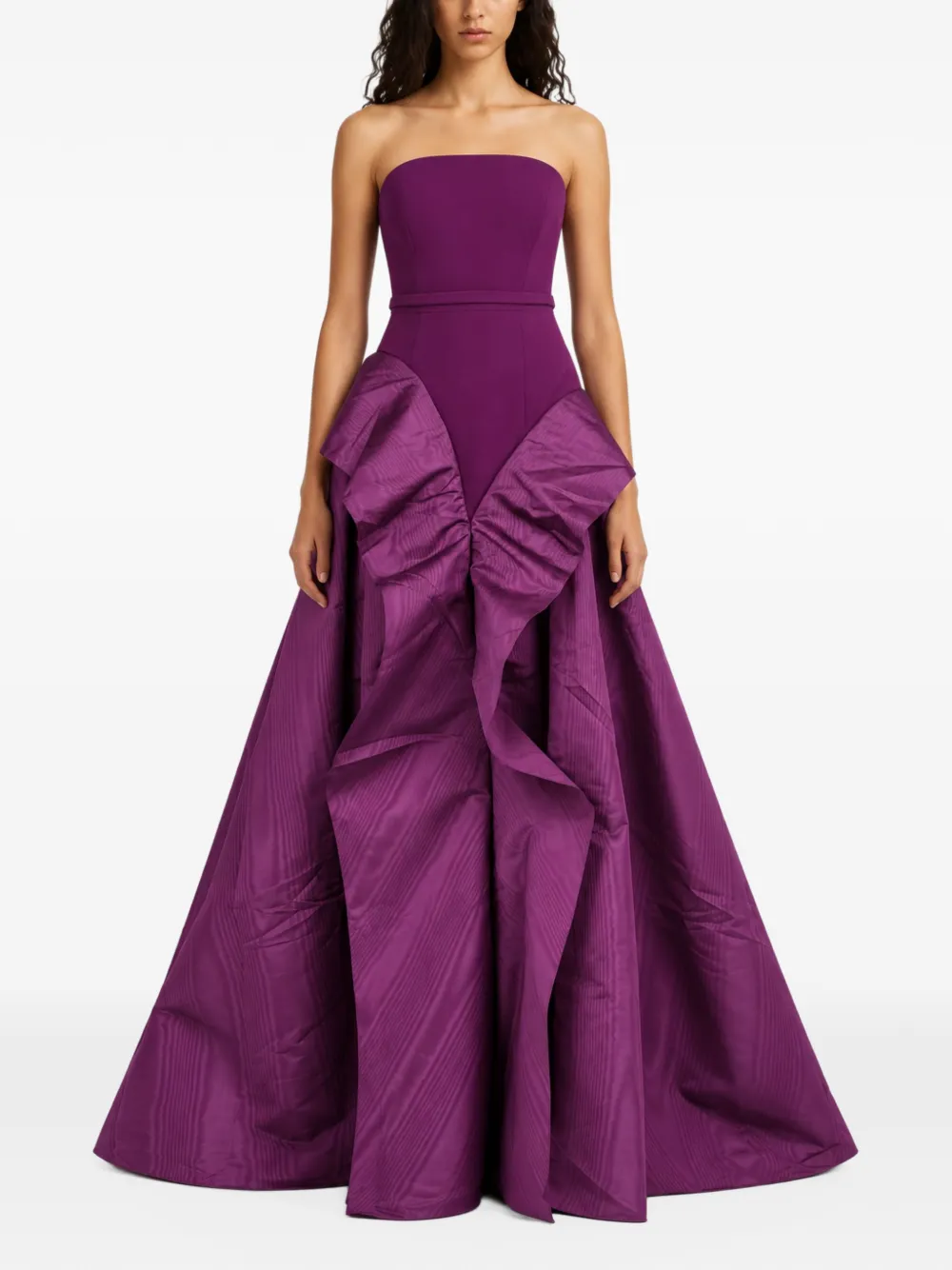 Safiyaa Strapless maxi-jurk Paars