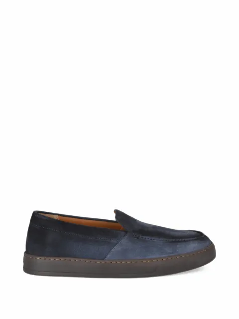Doucal's suede-finish slip-on trainers