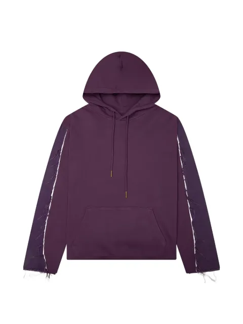 Honor The Gift denim-panel distressed hoodie
