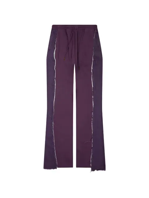 Honor The Gift denim-panel frayed track pants
