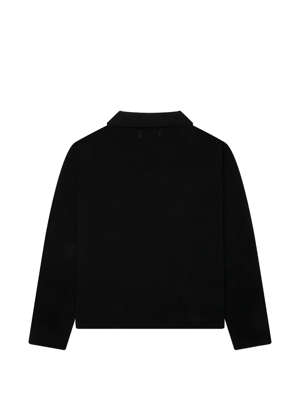 Honor The Gift knitted zip-up polo shirt Zwart