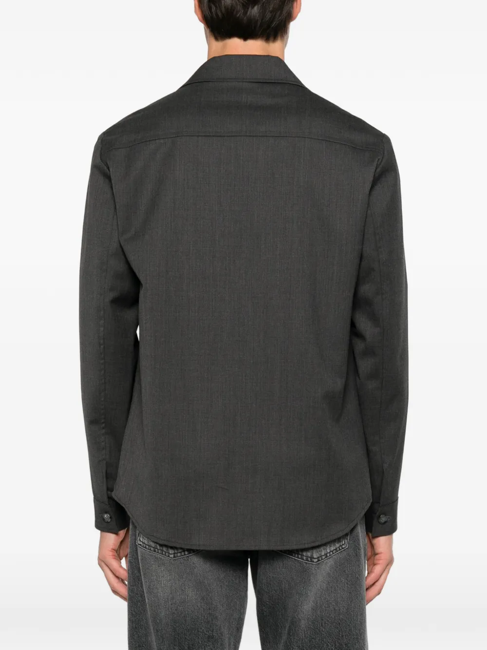 Briglia 1949 button-up chest-pocket jacket Grijs