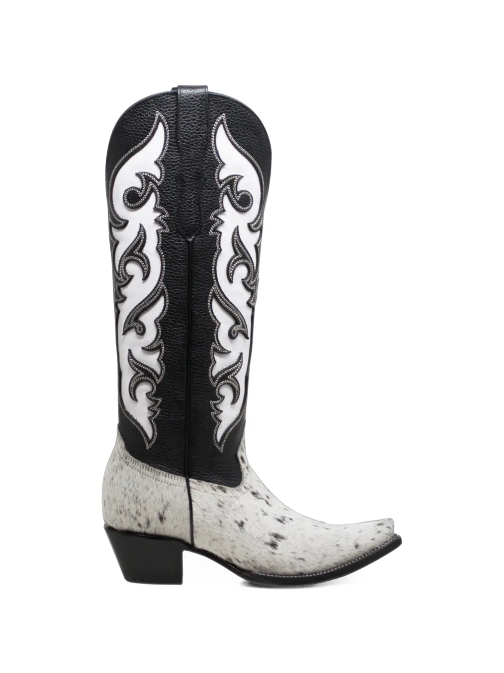 NORTALIE Luna calf-hair-detail cowboy boots