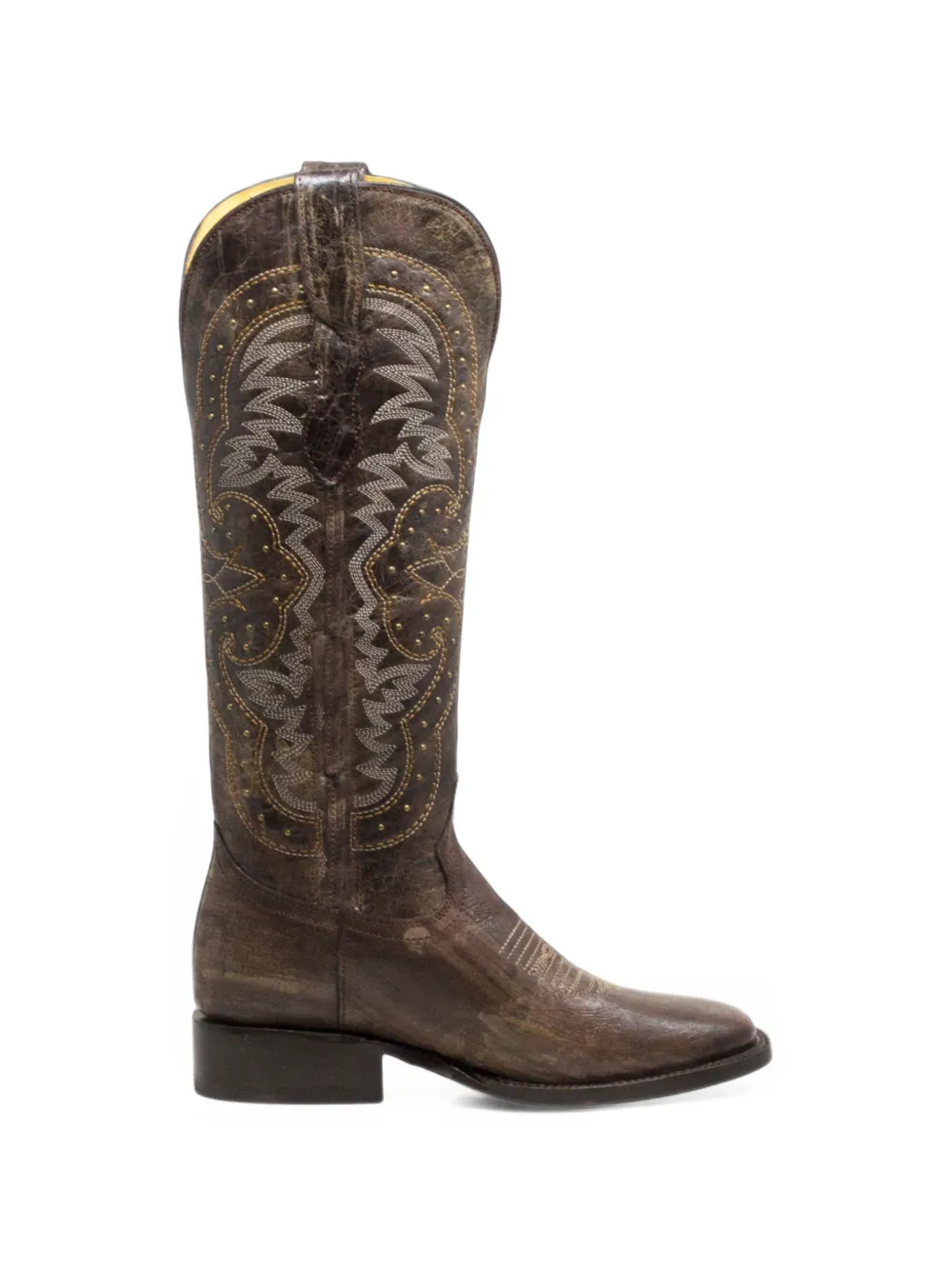 NORTALIE Arena embroidered leather cowboy boots
