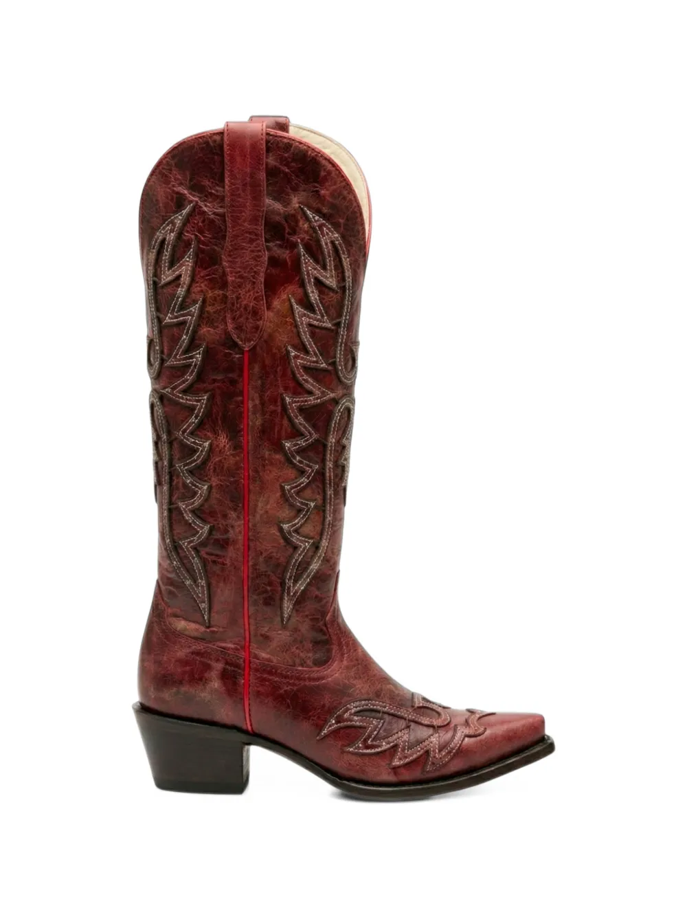 NORTALIE Sol embroidered leather boots