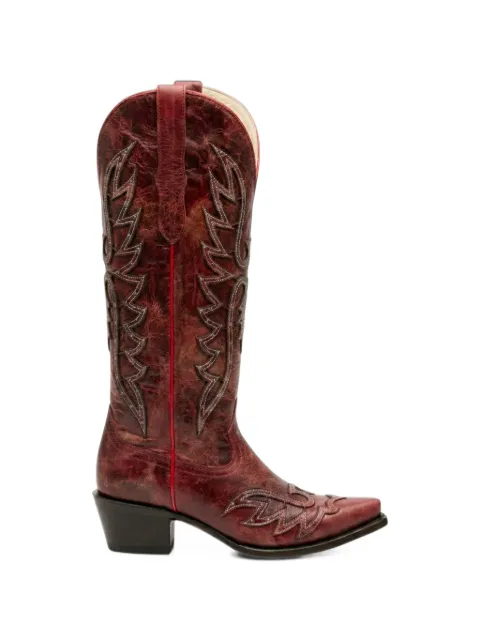 NORTALIE Sol embroidered leather boots