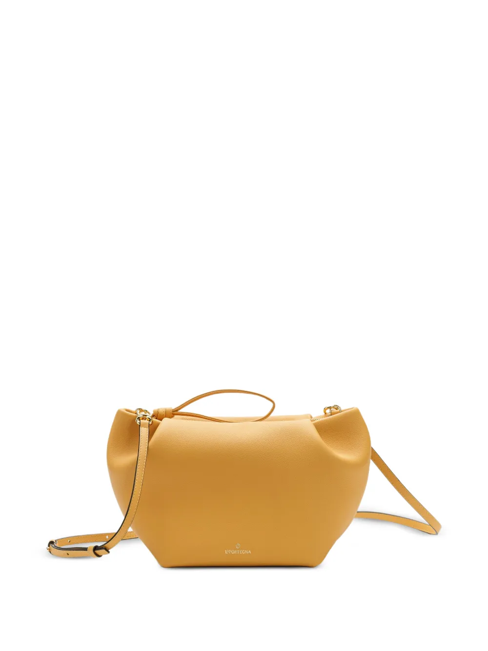 La Portegna Marta leather clutch bag - Giallo