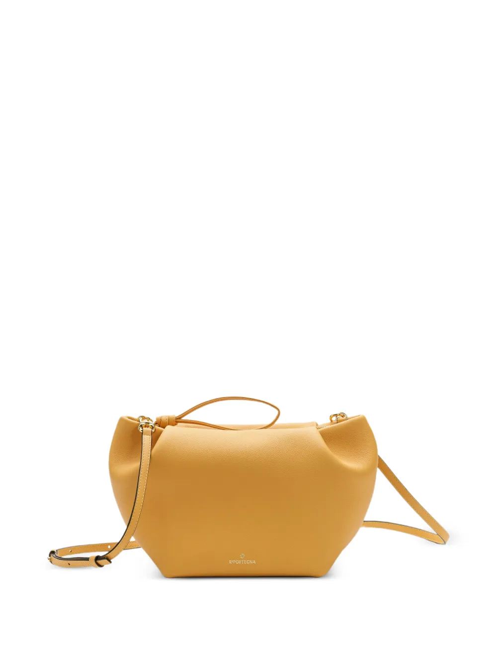 La Portegna Marta leather clutch bag - Giallo
