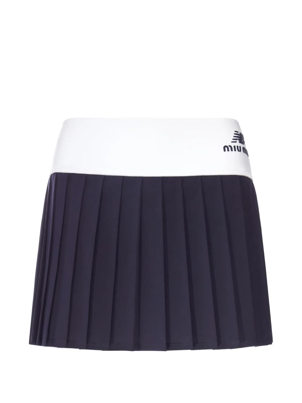 Miu Miu x New Balance pleated mini skirt - Blau