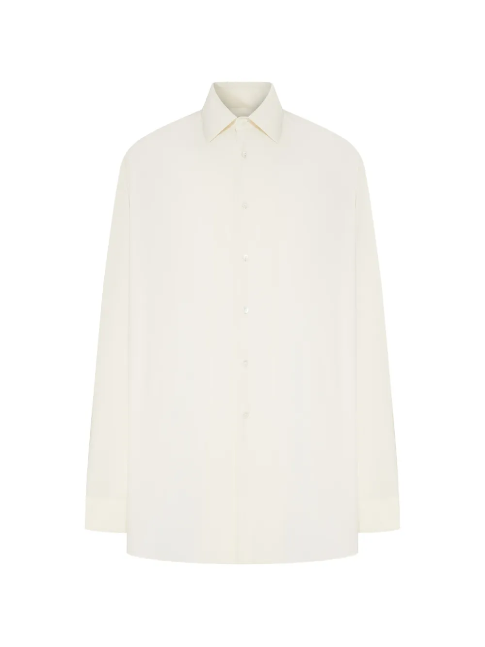 soshiotsuki classic-collar long-sleeve shirt - Neutrals