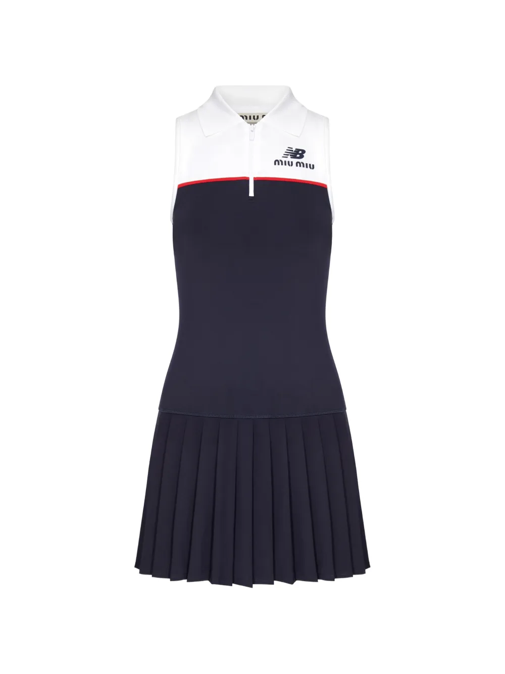 Miu Miu x New Balance pleated mini dress - Blu