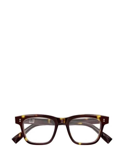 Dunhill tortoiseshell-effect square-frame glasses