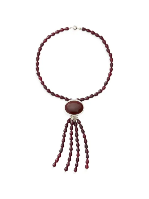 JULIETTA Clio beaded tassel necklace