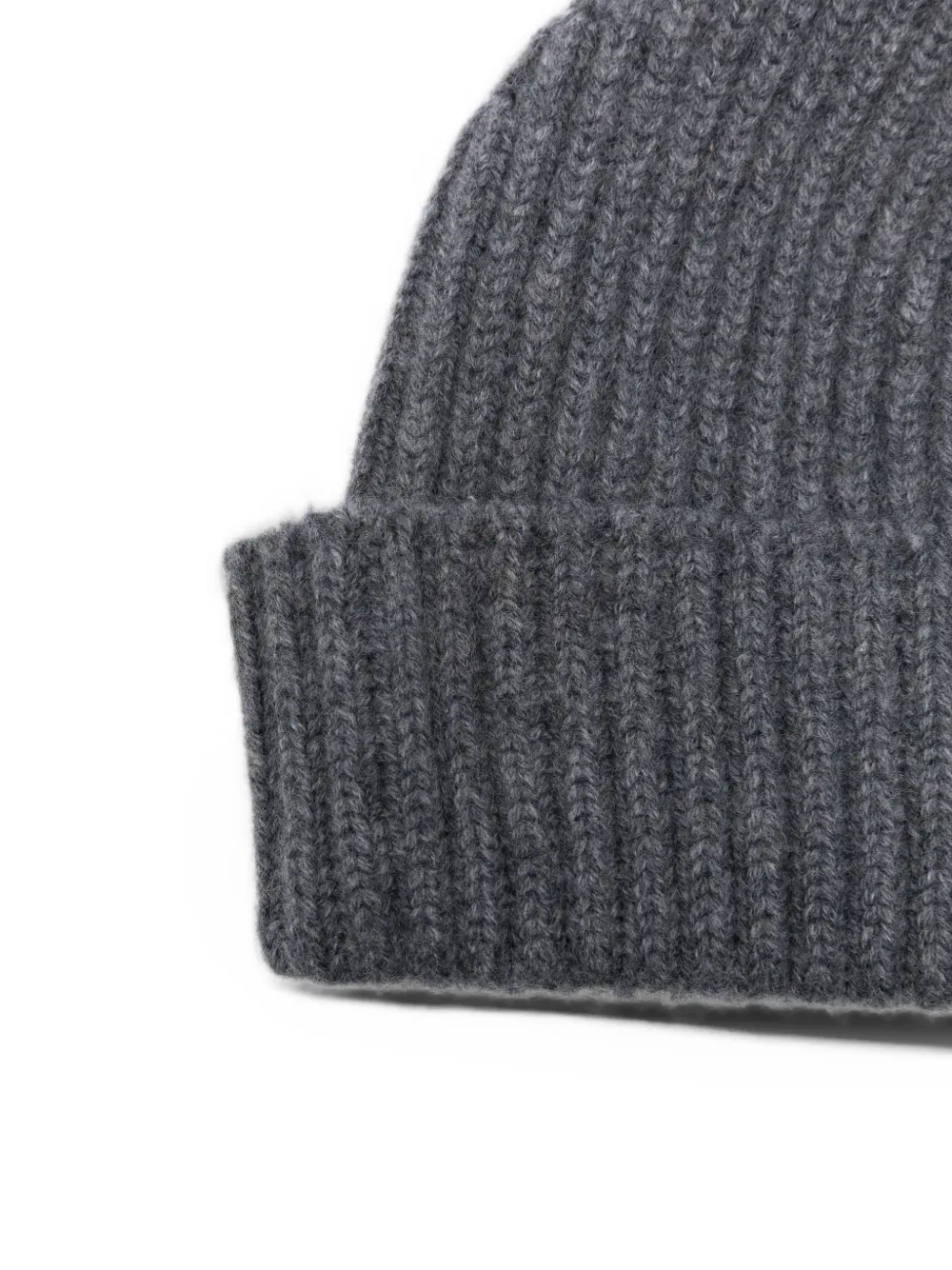 Fedeli Alfredo ribbed-knit cashmere beanie hat Grijs