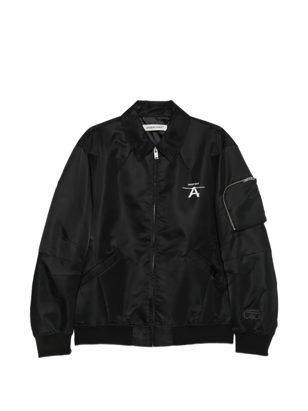 Undercover graphic-print zip-up jacket Zwart