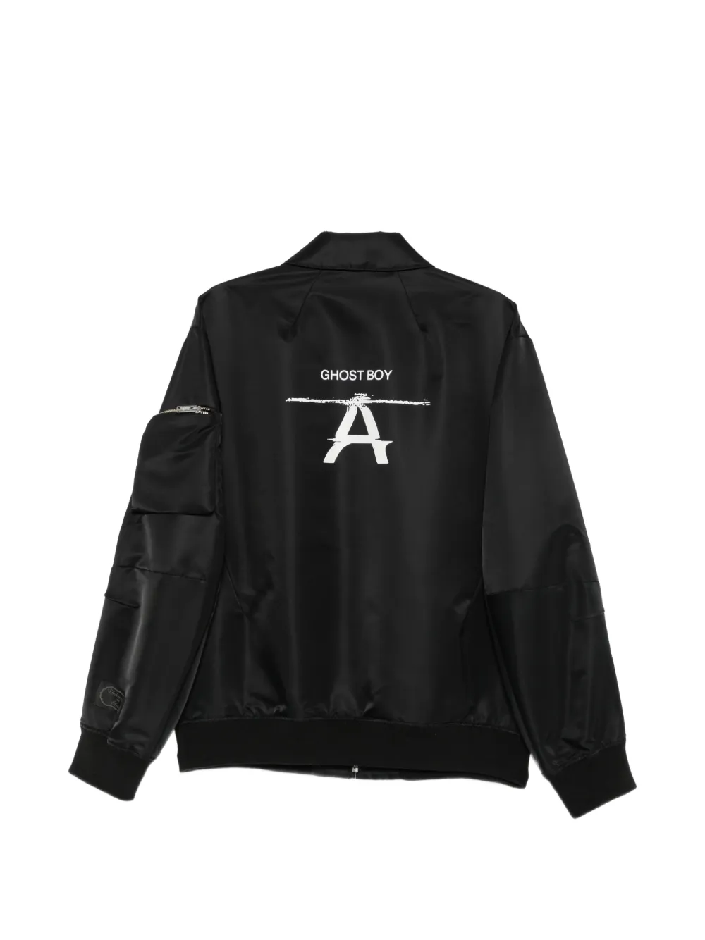 Undercover graphic-print zip-up jacket Zwart