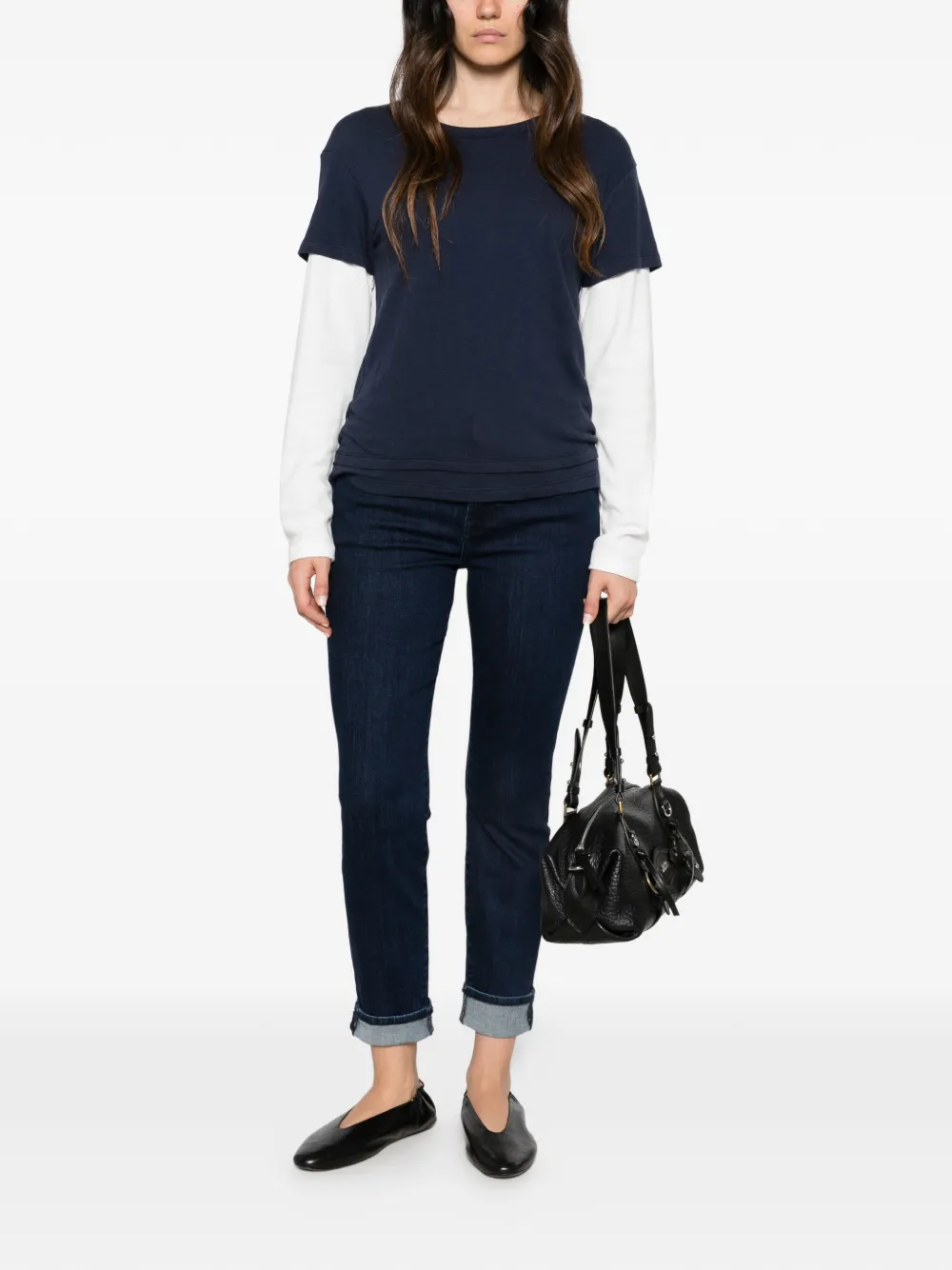 7 For All Mankind relaxed skinny jeans Blauw