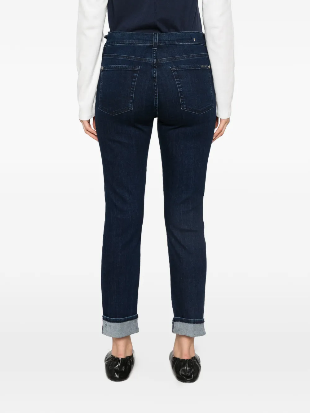 7 For All Mankind relaxed skinny jeans Blauw