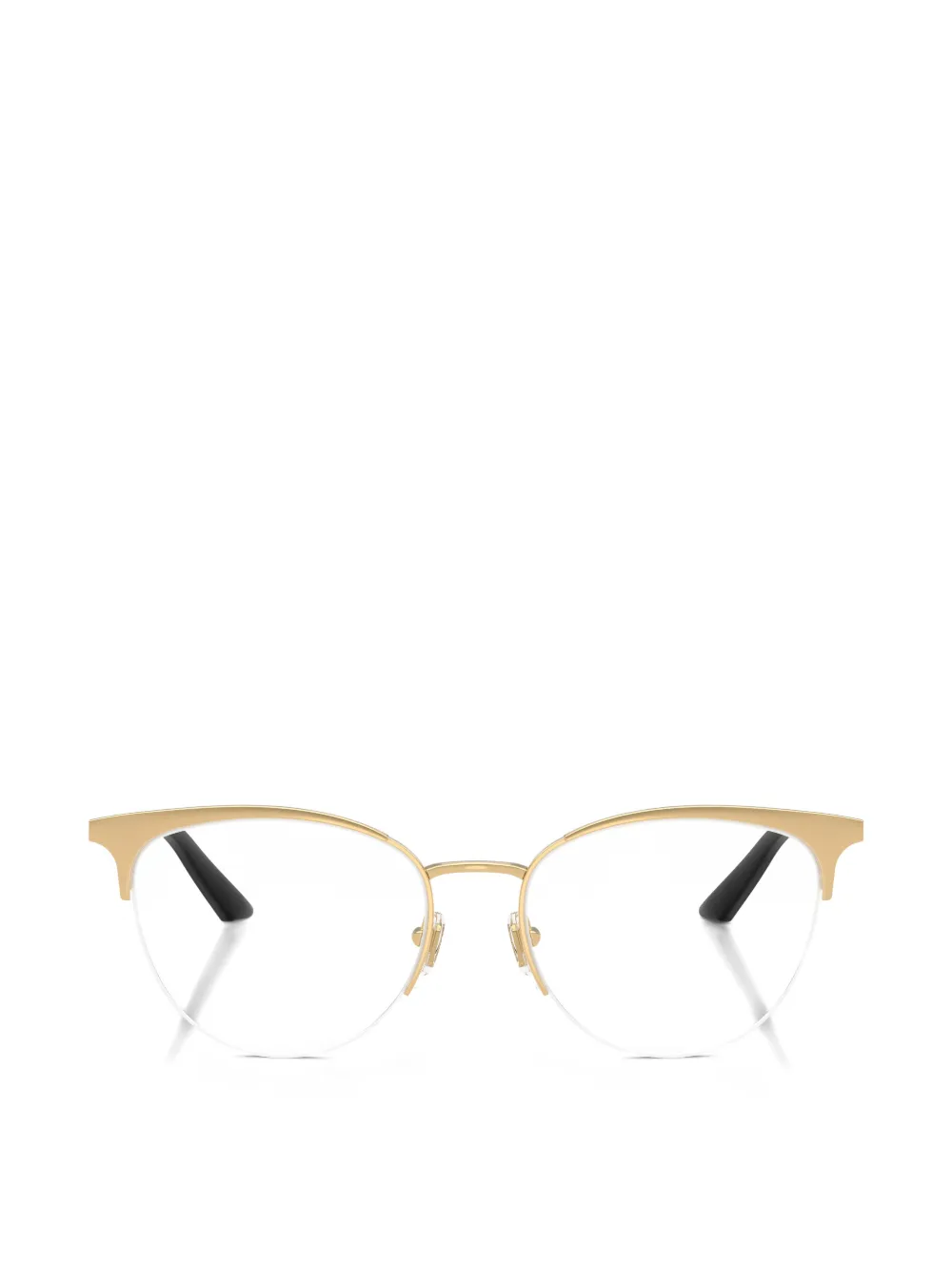 Versace Eyewear Bril met half montuur Goud