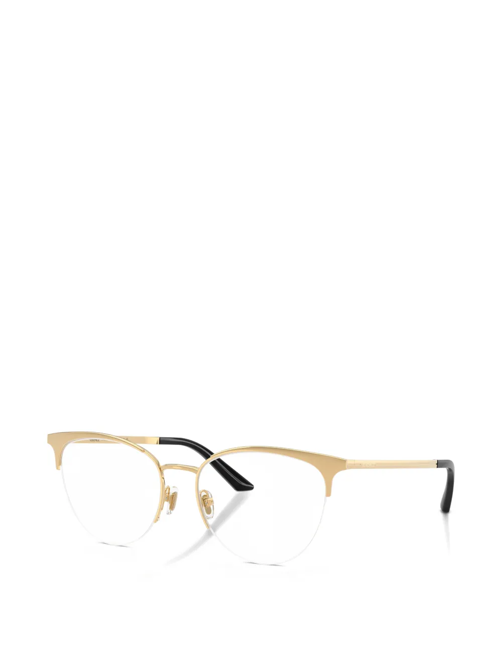 Versace Eyewear Bril met half montuur Goud