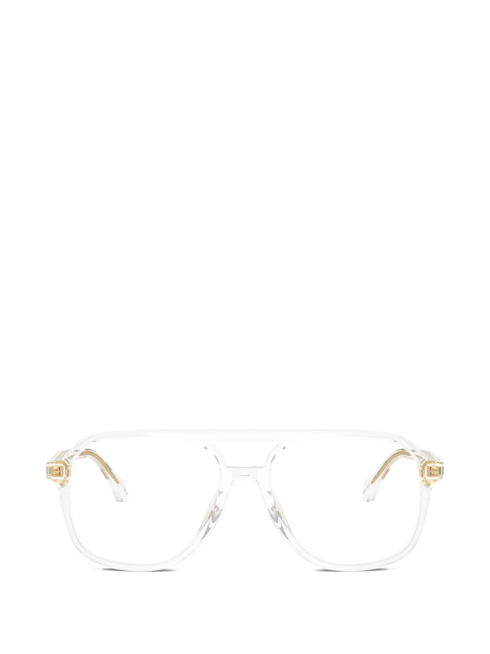 Versace Eyewear Bril met piloten montuur Wit