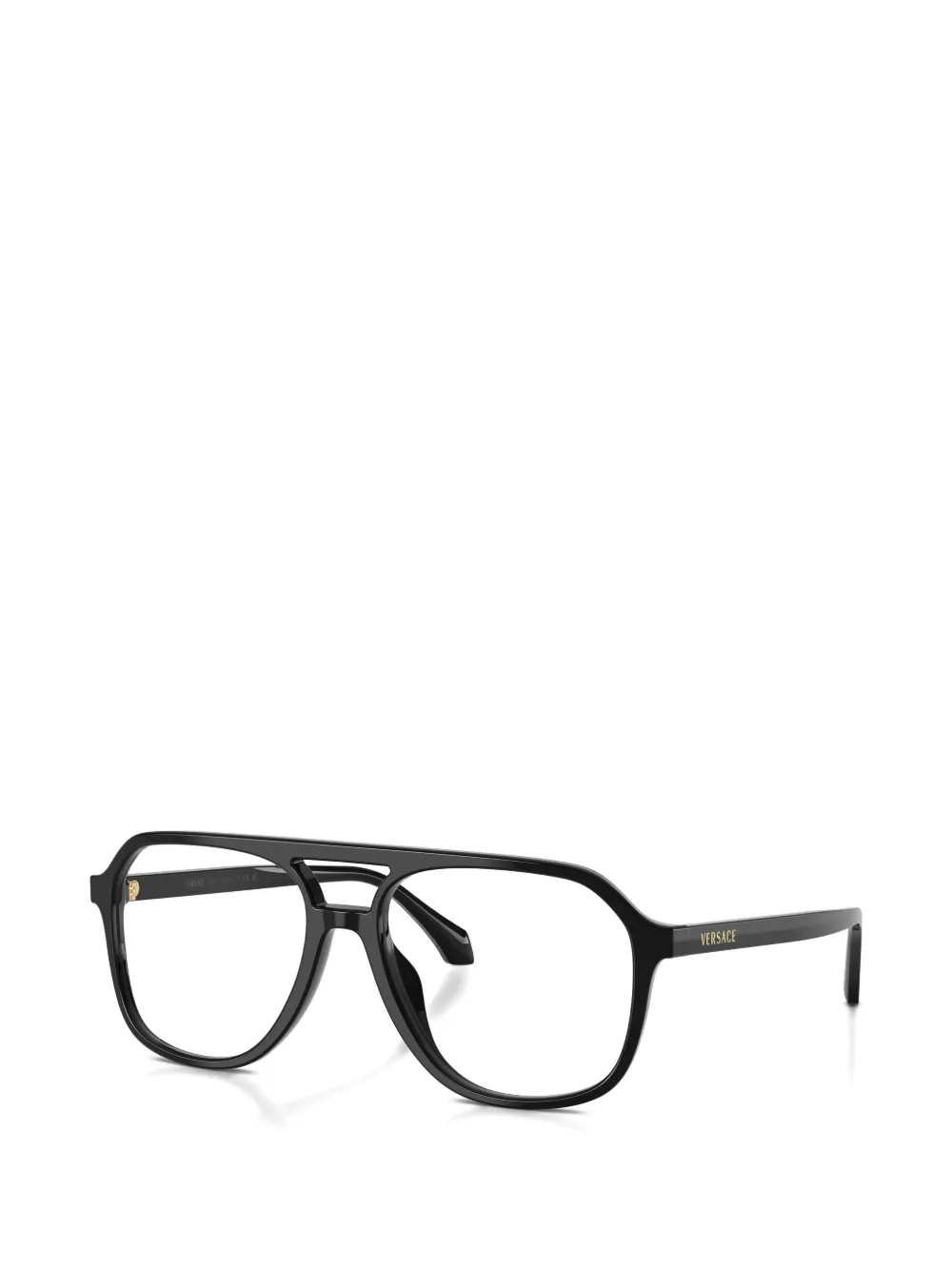 Versace Eyewear Bril met piloten montuur Zwart