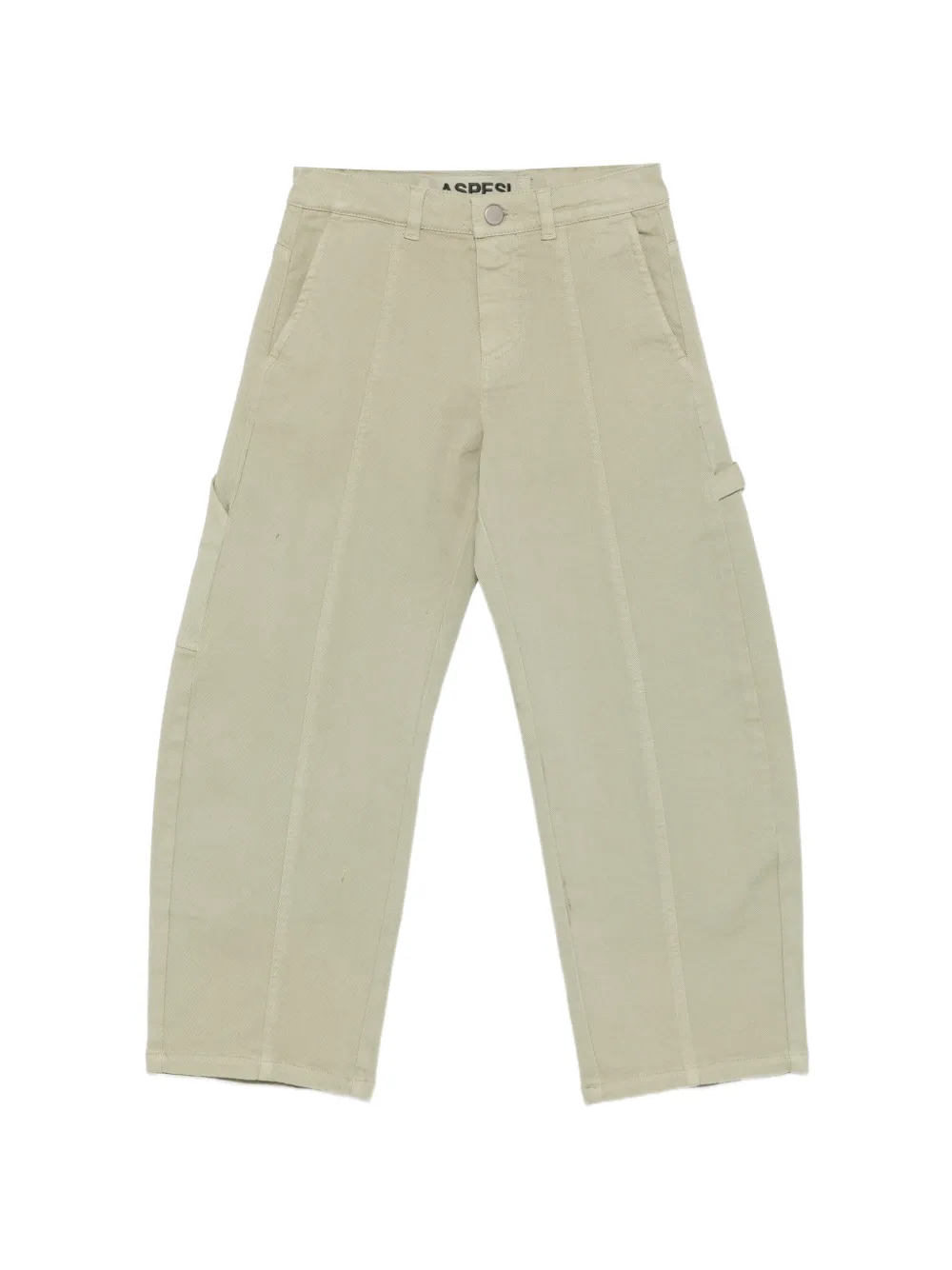 Aspesi Kids straight-leg cotton trousers Beige