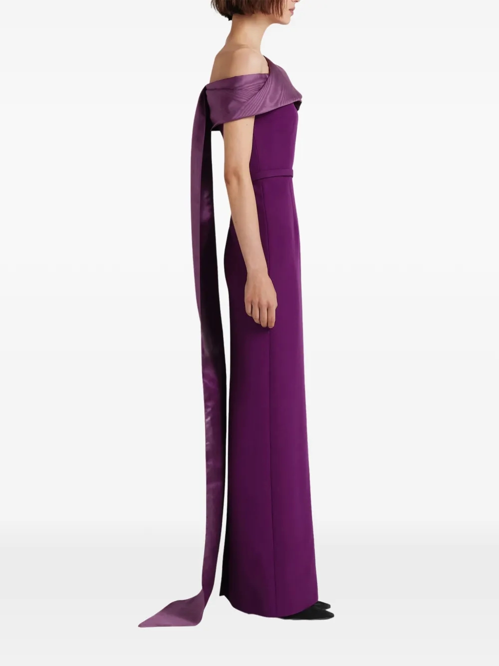Safiyaa Phira asymmetrische maxi-jurk Paars