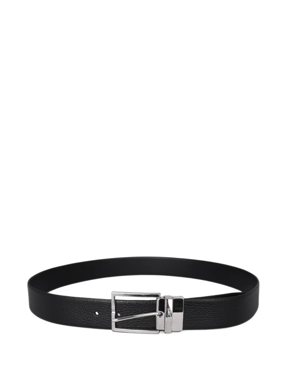 Doucal's reversible leather belt - Schwarz
