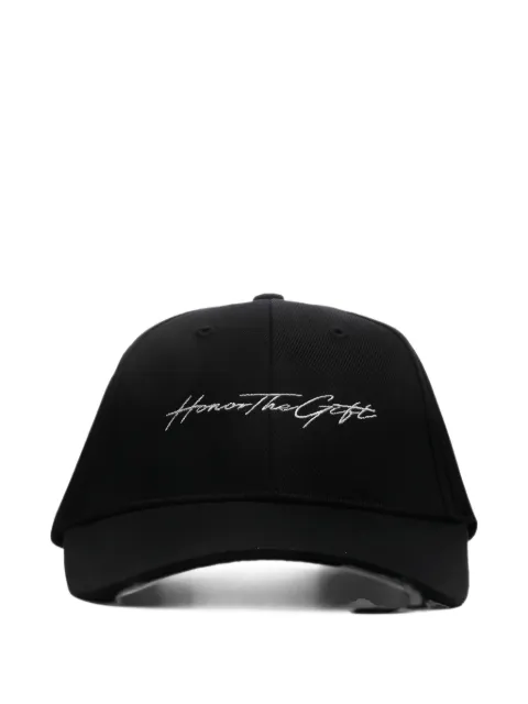 Honor The Gift Script logo-embroidered cap