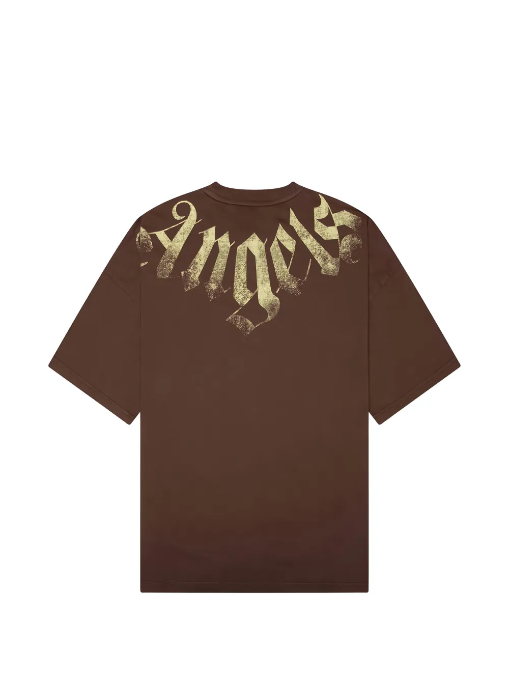 Palm Angels logoprint ruimvallend T-shirt Bruin
