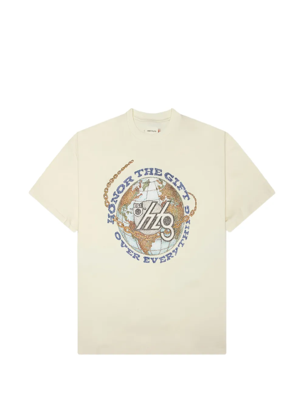Honor The Gift Over Everything graphic-print T-shirt - Tons neutres Honor The Gift Over Everything graphic-print T-shirt - Tons neutres