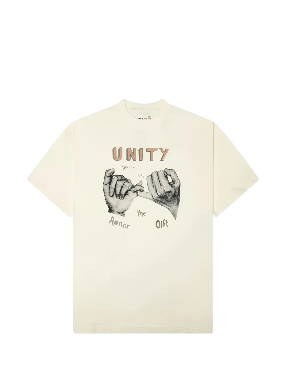 Honor The Gift Unity graphic-print T-shirt - Tons neutres Honor The Gift Unity graphic-print T-shirt - Tons neutres