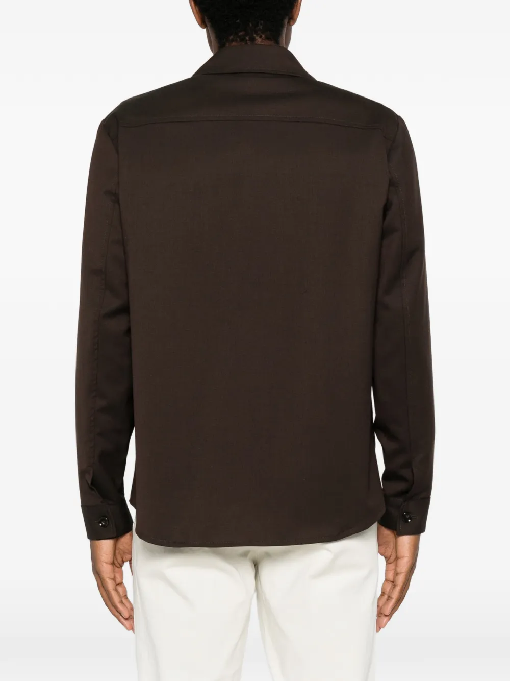 Briglia 1949 button-up shirt jacket Bruin