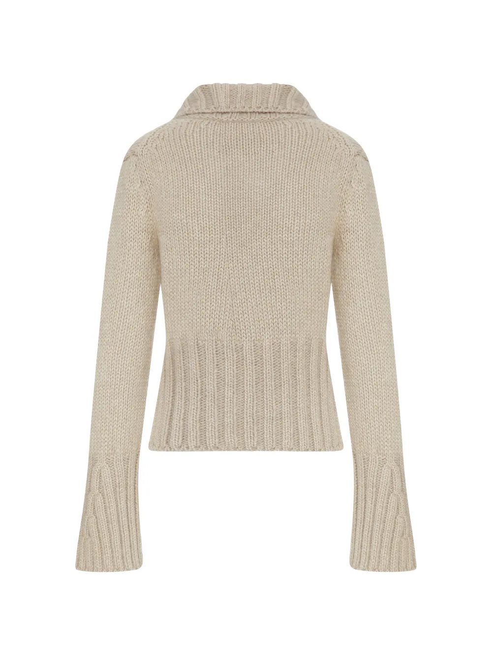 KHAITE chunky-knit cardigan Beige